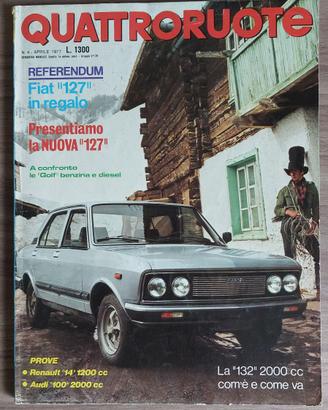 Quattroruote Aprile 1977 – Fiat 127 nuova versione