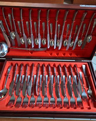 Inoxpran servizio da 12 75 pezzi inox argent