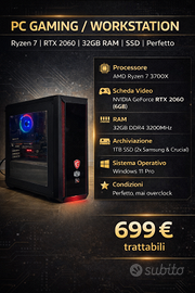 PC Gaming / Workstation Ryzen 7 – RTX 2060 – 32GB