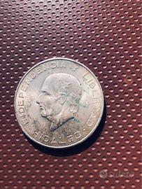 MONETA ARGENTO DIEZ PESOS 1956