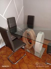 tavolo vetro e sedie 4