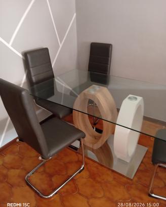 tavolo vetro e sedie 4
