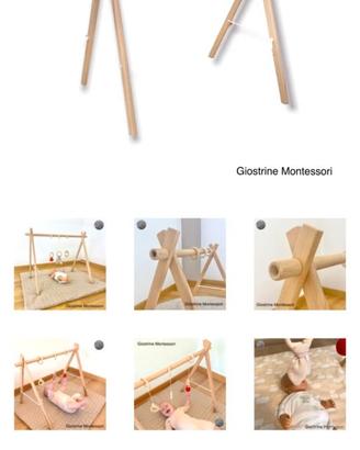 Palestrina montessori in legno naturale