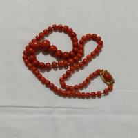 Collana antica in corallo rosso naturale fine ‘800