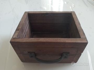 Portavaso a cassetto legno nuovo
