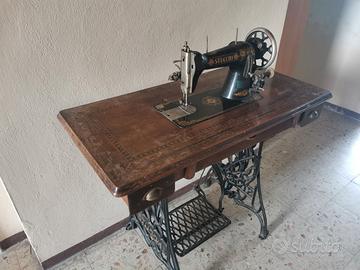 Macchina cucire primo '900 - tavolino intarsiato