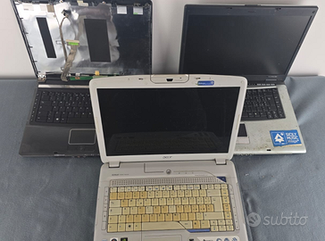 Lotto 3 notebook PC Acer Aspire Travelmate Extensa