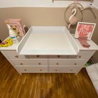 Fasciatoio con cuscino per scrivania Hemnes