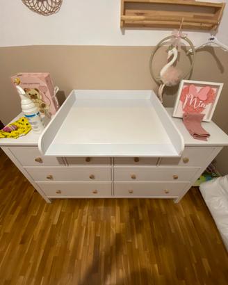 Fasciatoio con cuscino per scrivania Hemnes