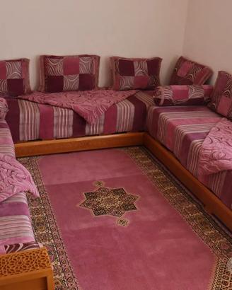 Salotto Classico Arabo  2 colori (Rosa,Beige/oro)