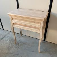 Mobile tavolino consolle ingresso in legno grezzo