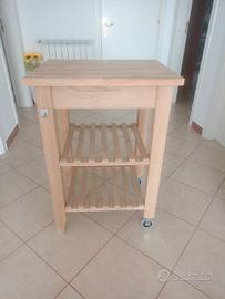 carrello in legno 