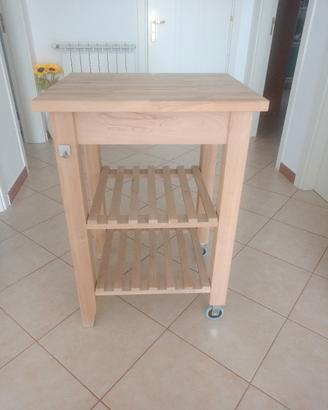 carrello in legno 