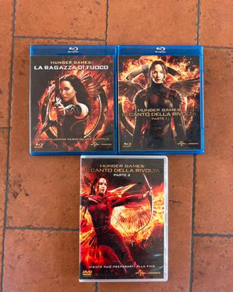 HUNGER GAMES - 3 Film Blu-ray/DVD Originali