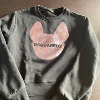 Felpa disquared ragazza nera 14 anni