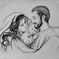 Stampa su tela Natività Artèka 2017 Nuovo