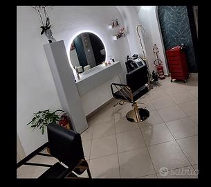 Consol di ingresso con specchio con Led incorporat