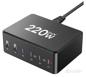 220W Caricatore Con entrate Multiple - 6 porte