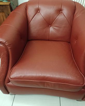 Poltrona stile Chesterfield 