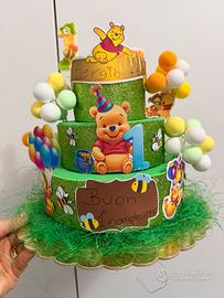 Torta Winnie the Pooh scenografica