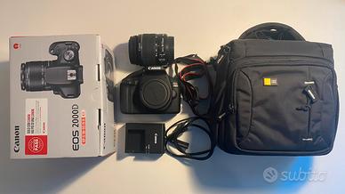 Canon 2000d + obiettivo + custodia