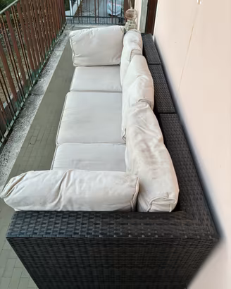 Divano in rattan da giardino/esterni