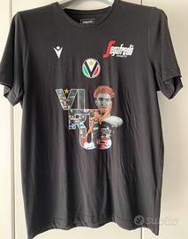 T Shirt nera VIrtus Pallacanestro 1 Mannion tg L