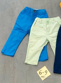 2x pantaloni bimbo, 6-9 mesi