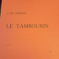 Le Tambourin, J. Ph. Rameau. Spartito per pf