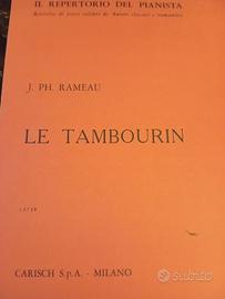 Le Tambourin, J. Ph. Rameau. Spartito per pf