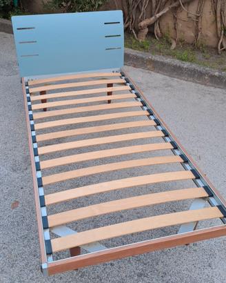 LETTO SINGOLO COLOMBINI 90X190 CON RETE A DOGHE