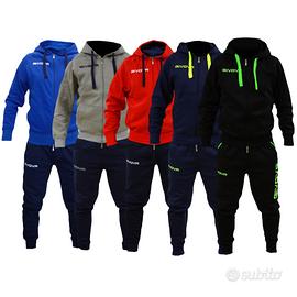 TUTA UOMO GIVOVA FELPATA TG. S M L XL XXL VARI COL