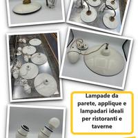 Lampadari e lampade da ristorante o taverna