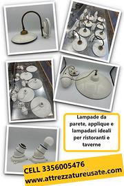 Lampadari e lampade da ristorante o taverna