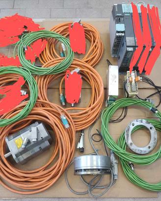 Servomotore brushless Siemens con azionamento
