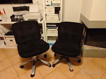 Poltrone da ufficio vintage.