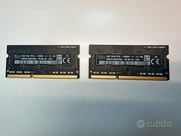 RAM SK hynix 8 GB 2×4 GB DDR3L 1600 MHz SO-DIMM