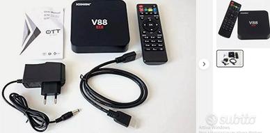 Android TV Set-top Box Android V88 + 4K Quad Core