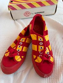 Sneaker Superga Vintage Anni ‘90- Rosso e giallo