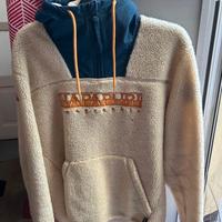 Napapijri - Giacca Teide in Pile Beige/Panna