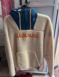 Napapijri - Giacca Teide in Pile Beige/Panna