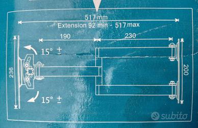 Staffa Braccio per TV in acciaio