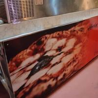 Banco pizza neutro con Vetrina