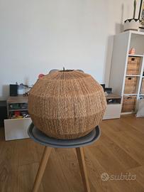 Portalampada lampadario legno soggiorno camera da