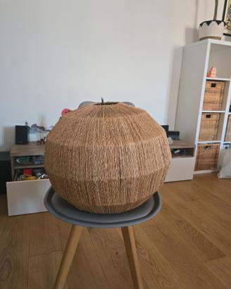 Portalampada lampadario legno soggiorno camera da