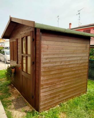 Casetta da giardino 2x 2,5 con finestra e porta