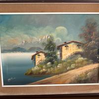Quadro case sul lago