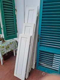 Scuretti in legno massello bianco