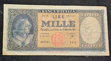 Banconota 1000 Lire Banca d'Italia 1947