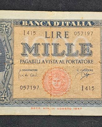 Banconota 1000 Lire Banca d'Italia 1947